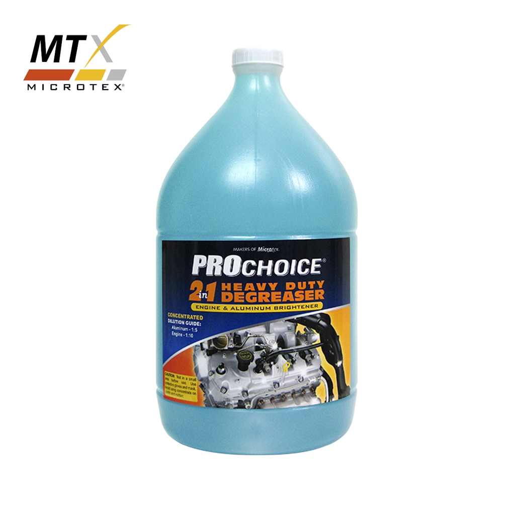 Microtex Prochoice Degreaser & Alum. Brightener 1Gal (2 in 1 Heavy Duty ...