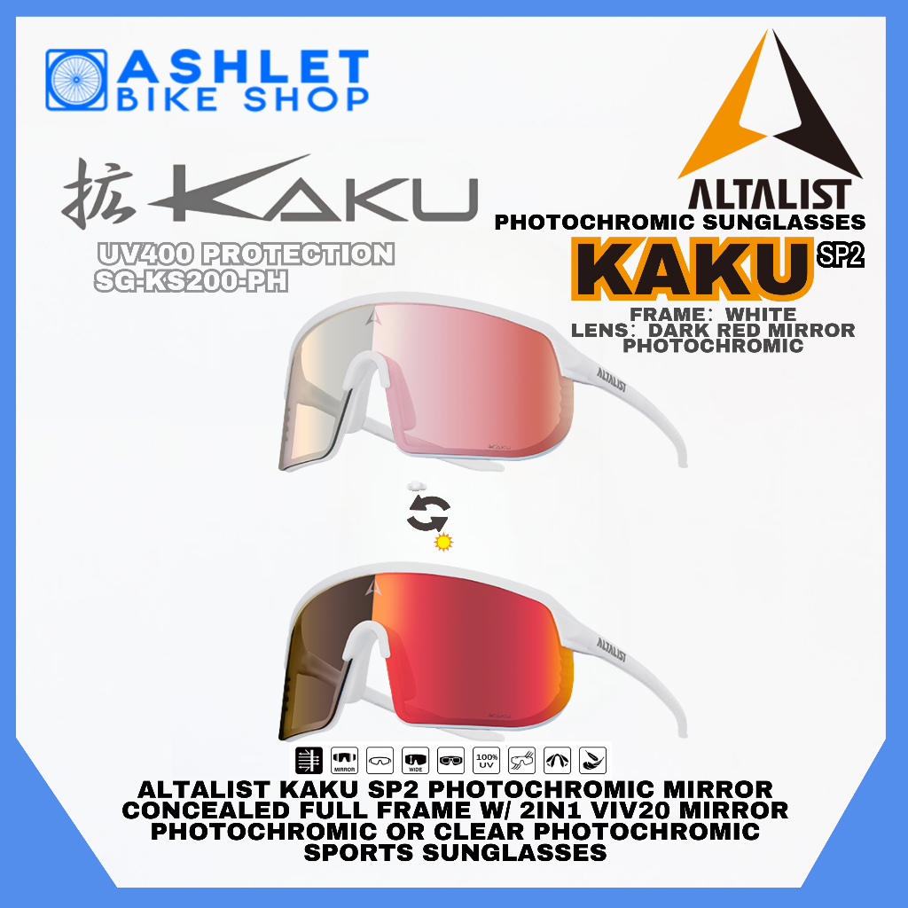 ALTALIST KAKU SP2 SPORTS SUNGLASSES PHOTOCHROMIC POLARIZED MIRROR