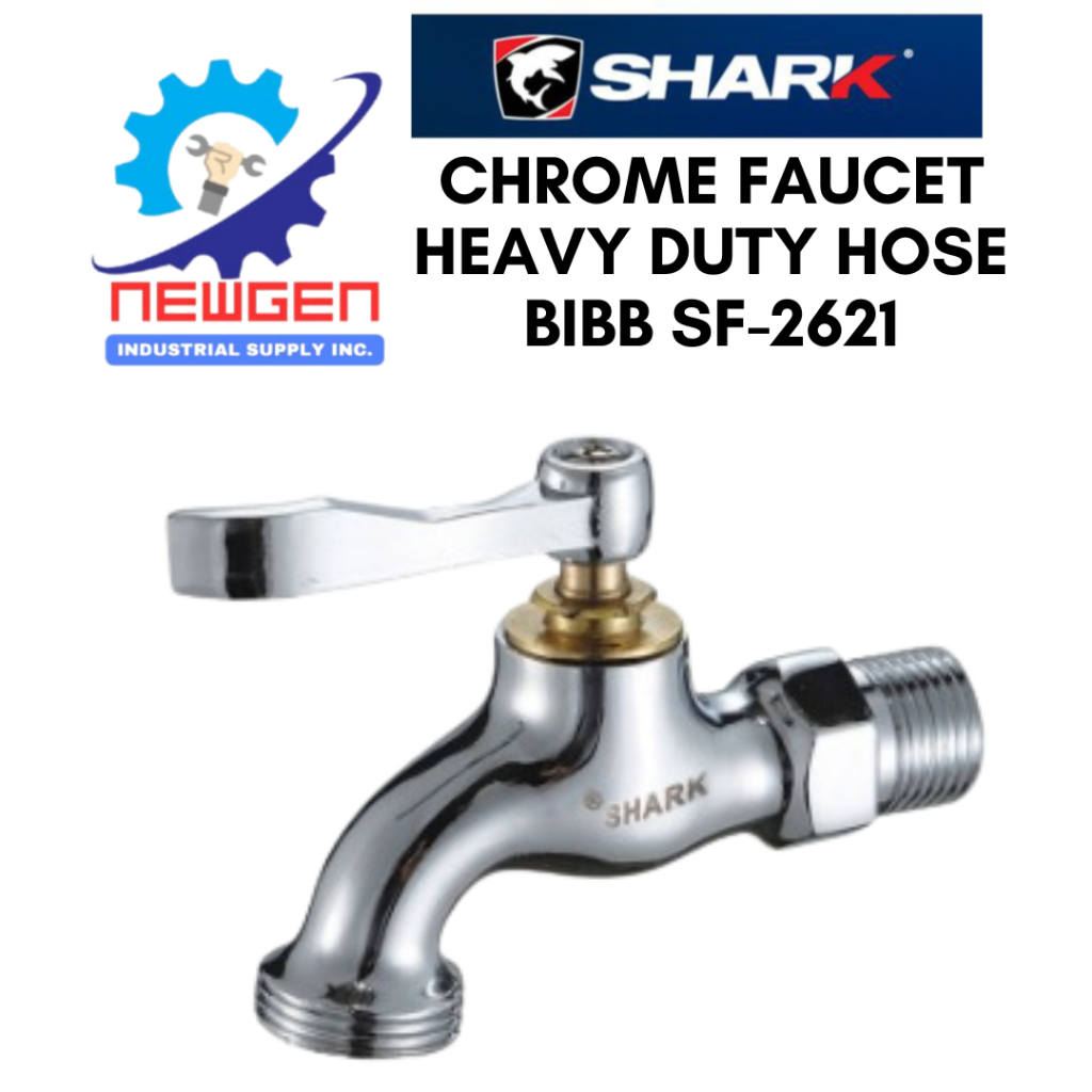 SHARK®CHROME FAUCET HEAVY DUTY HOSE BIBB SF-2621 | Shopee Philippines