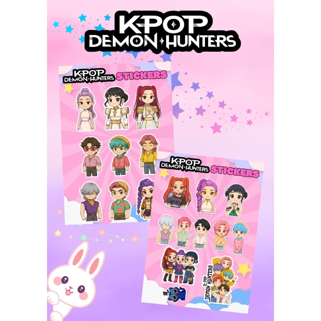 Kpop Demon Hunters Saja Boys Huntrix Vinyl Waterproof Sticker for ...