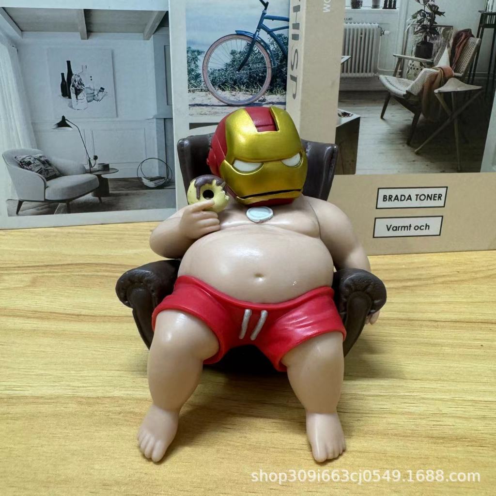 fat iron man and fat deadpool 12cm | Shopee Philippines