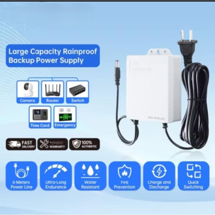 AVIDUS UNINTERRUPTIBLE POWER SUPPLY (UPS) - EMERGENCY BACK UP for MODEM ...