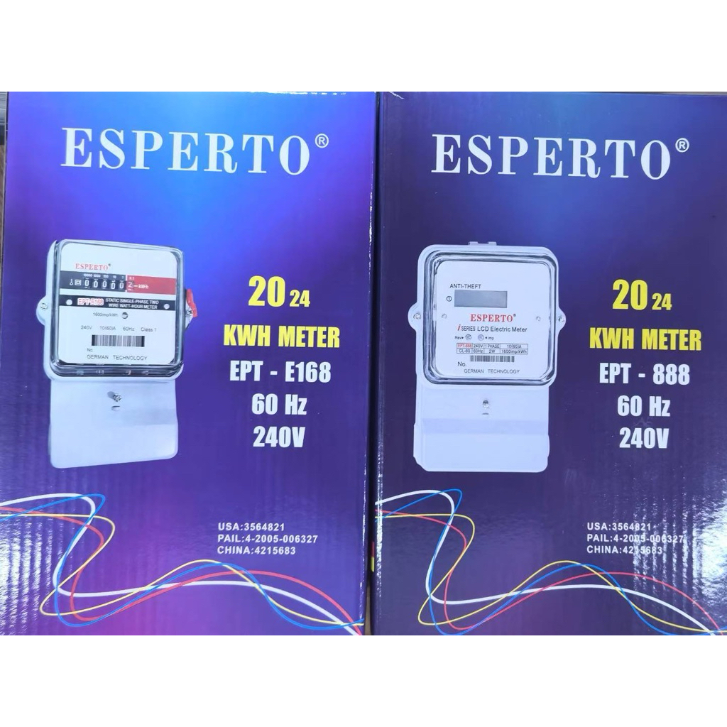 COD ESPERTO Electrical Submeter Digital/LCD 60AMP Glass Watt Meter 1 ...