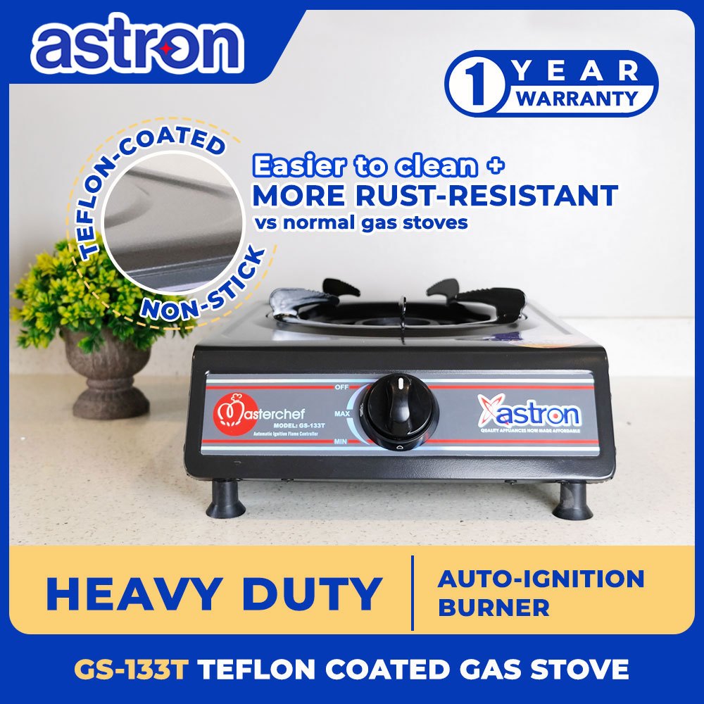 Astron Ring Gas Burner Astron GS133T Single Burner Gas Stove