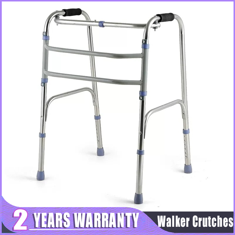 Elderly Stainless Steel Folding Torque Walker Crutches Four-corner ...