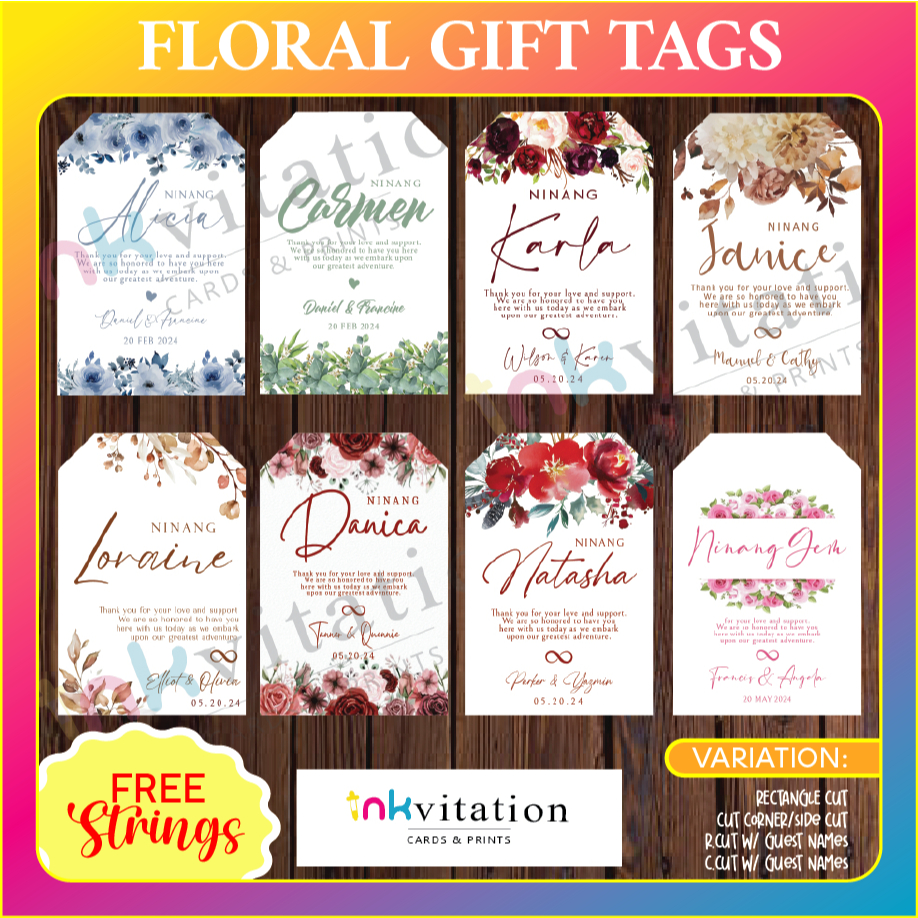 AFFORDABLE SOUVENIR TAGS FOR WEDDING I BIRTHDAY I DEBUT I CHRISTENING I ...