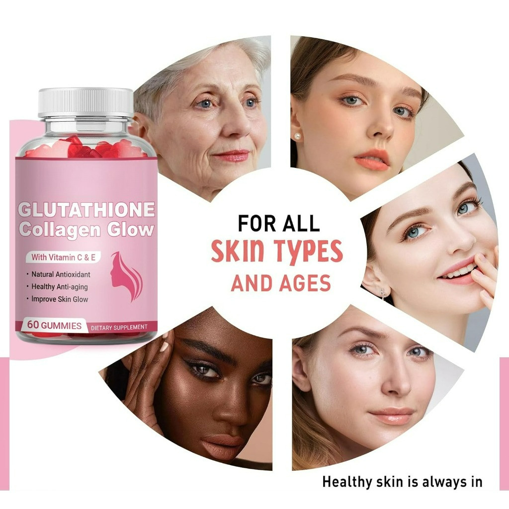 Glutathione Collagen Glow Gummies, Collagen Gummies with Vitamin C E Skin  Care Anti-Aging | Shopee Philippines
