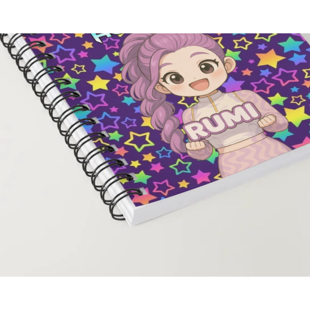 Kpop Demon Hunters Limited Edition Notebook| Double Loop Wired | Shopee ...