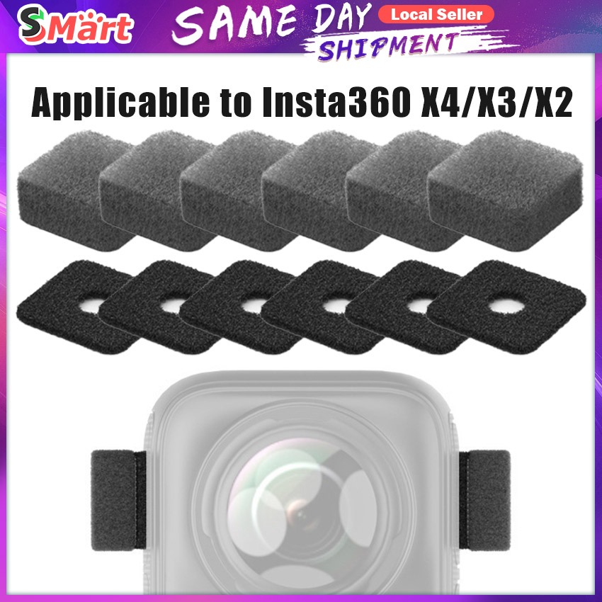 6Pcs/set Camera Mic Windscreen For Insta360 X4/X3/X2 Noise Reduction ...