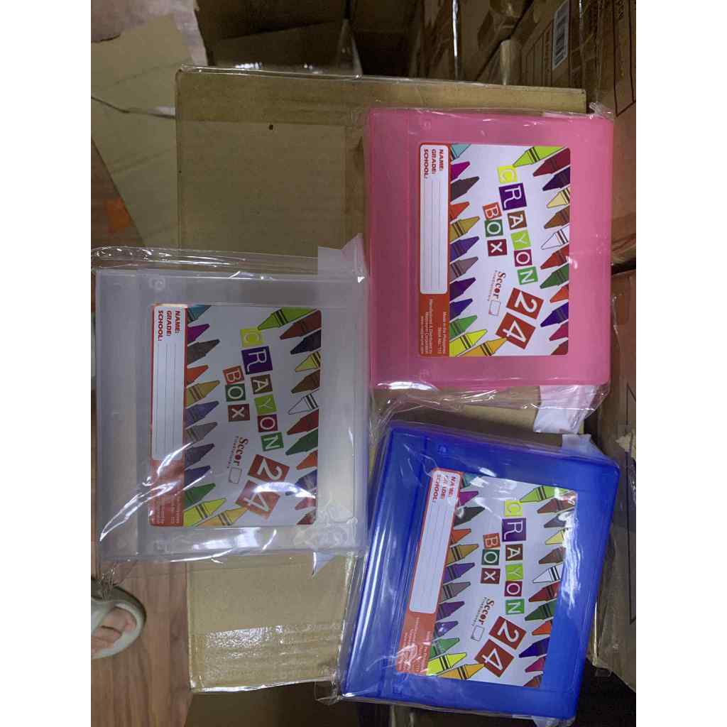 Crayon Box 24 Slot for School Use | Shopee Philippines