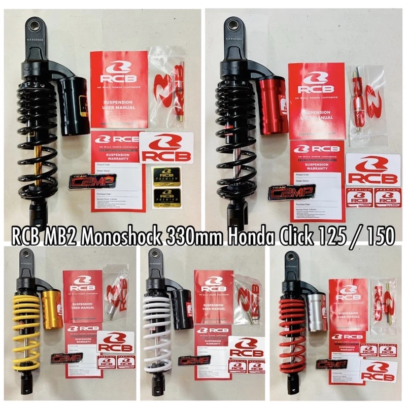 RCB MB2 (MB-2) SERIES REAR SHOCK CLICK 330MM (CLICK 125, CLICK 150 ...