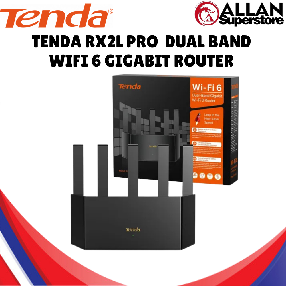 Tenda RX2L Pro 1200Mbps Dual-Band WiFi Extender | Gigabit Port, WPS ...
