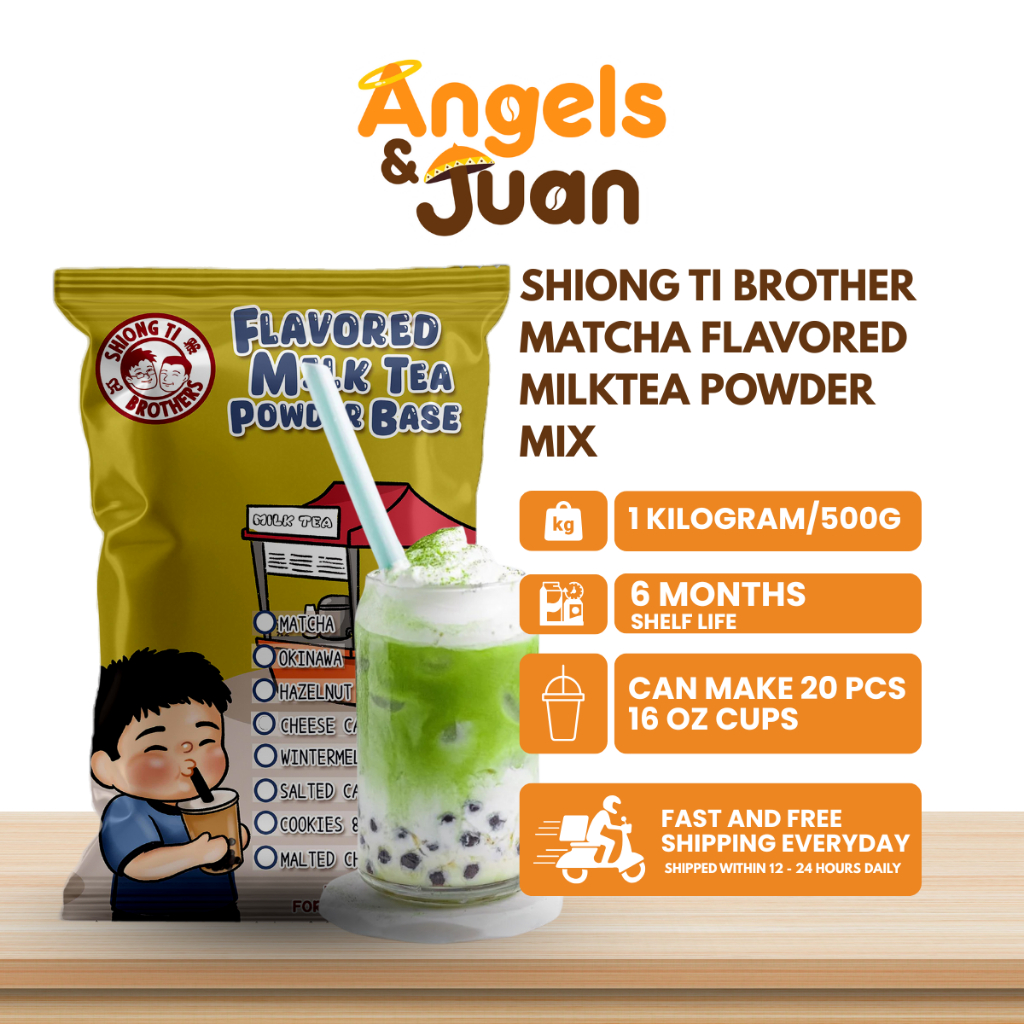 Shiong Ti Brother's Matcha Premium Flavored Milk Tea Powder Mix ...