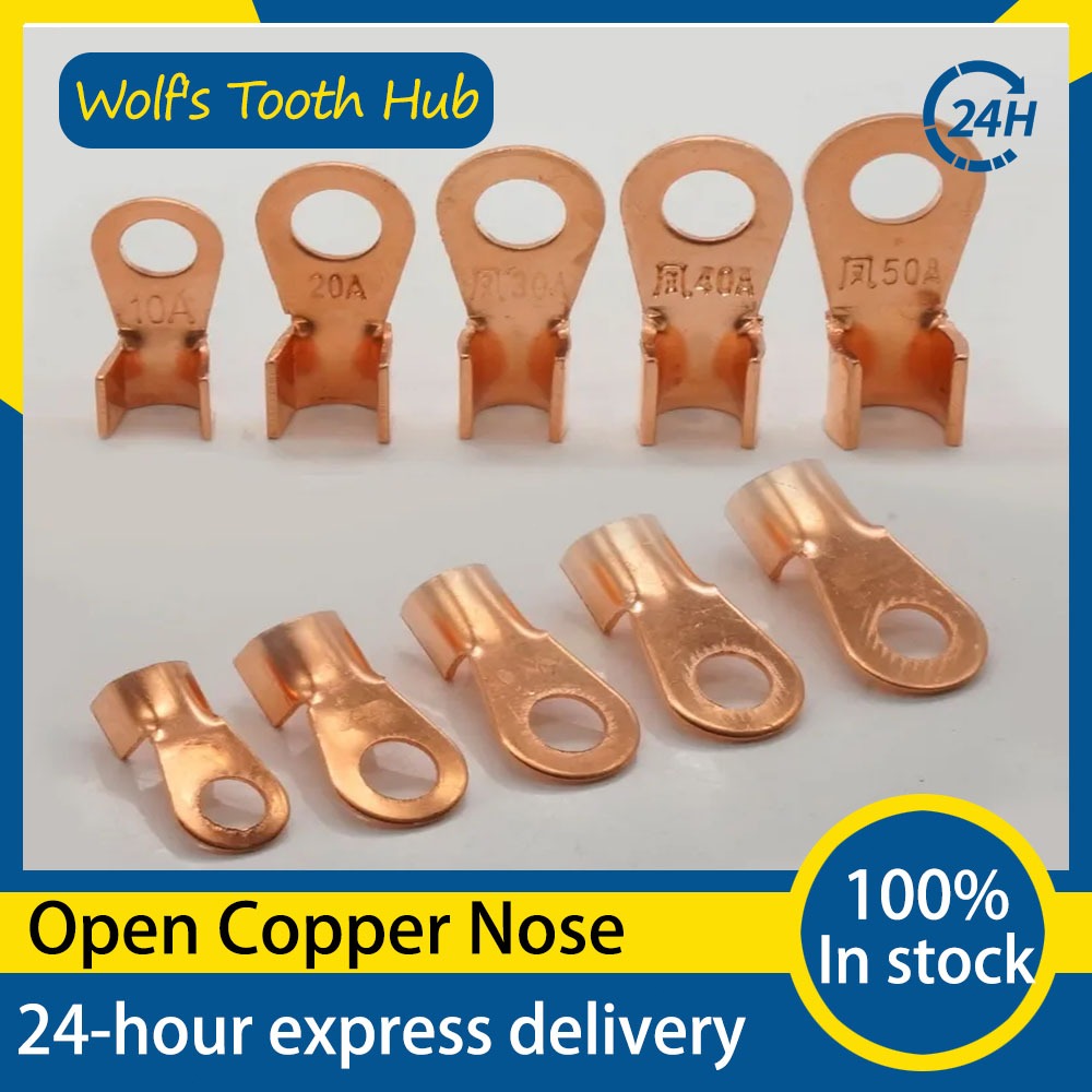 10Pcs Battery Lugs Connector Knight Copper Terminal OT Wire Connector ...