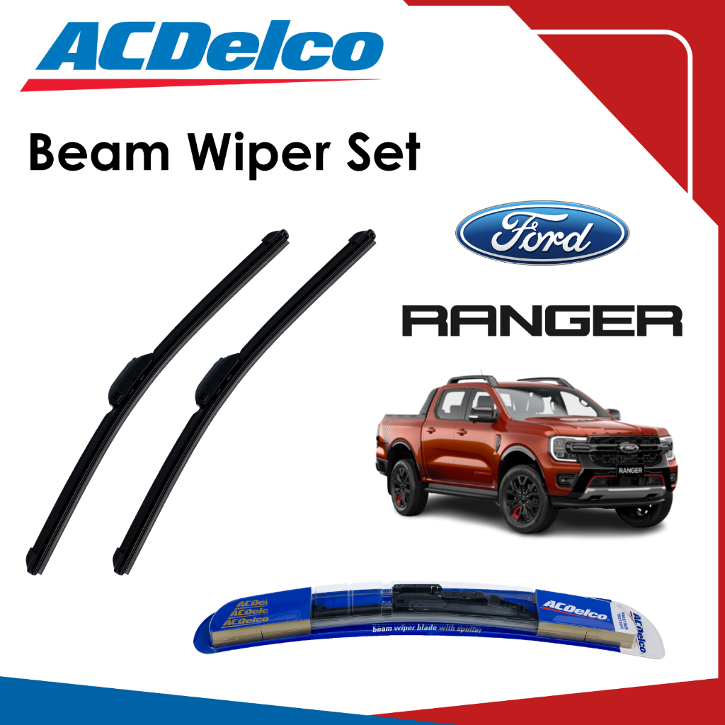 ACDelco Beam Wiper Blade Front Set for Ford Ranger Next Gen 2023 ...