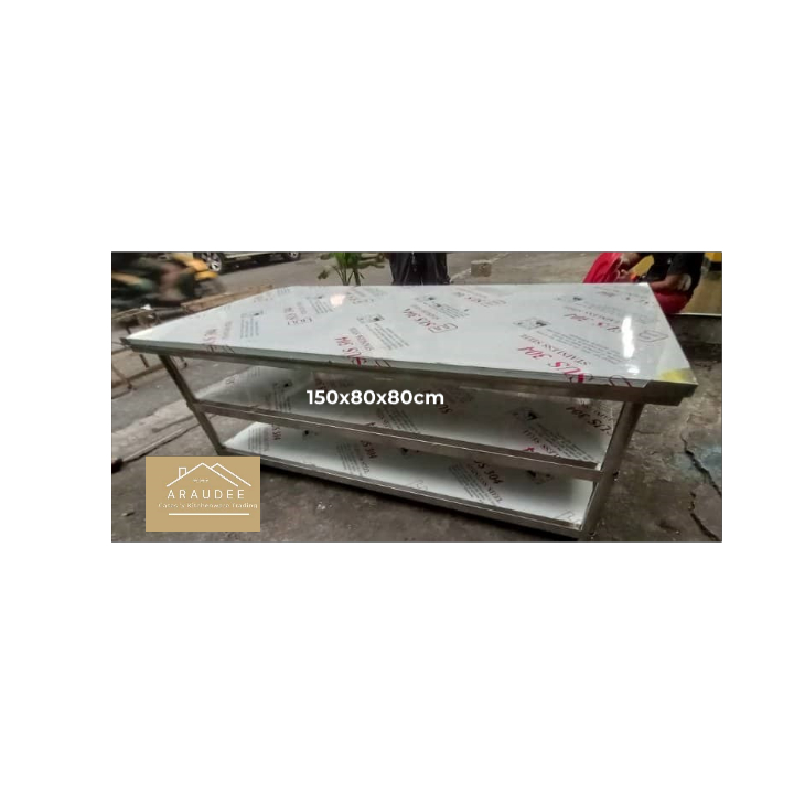 150x80x80cm Preparation Working Table Stainless Steel 304 Heavy Duty ...