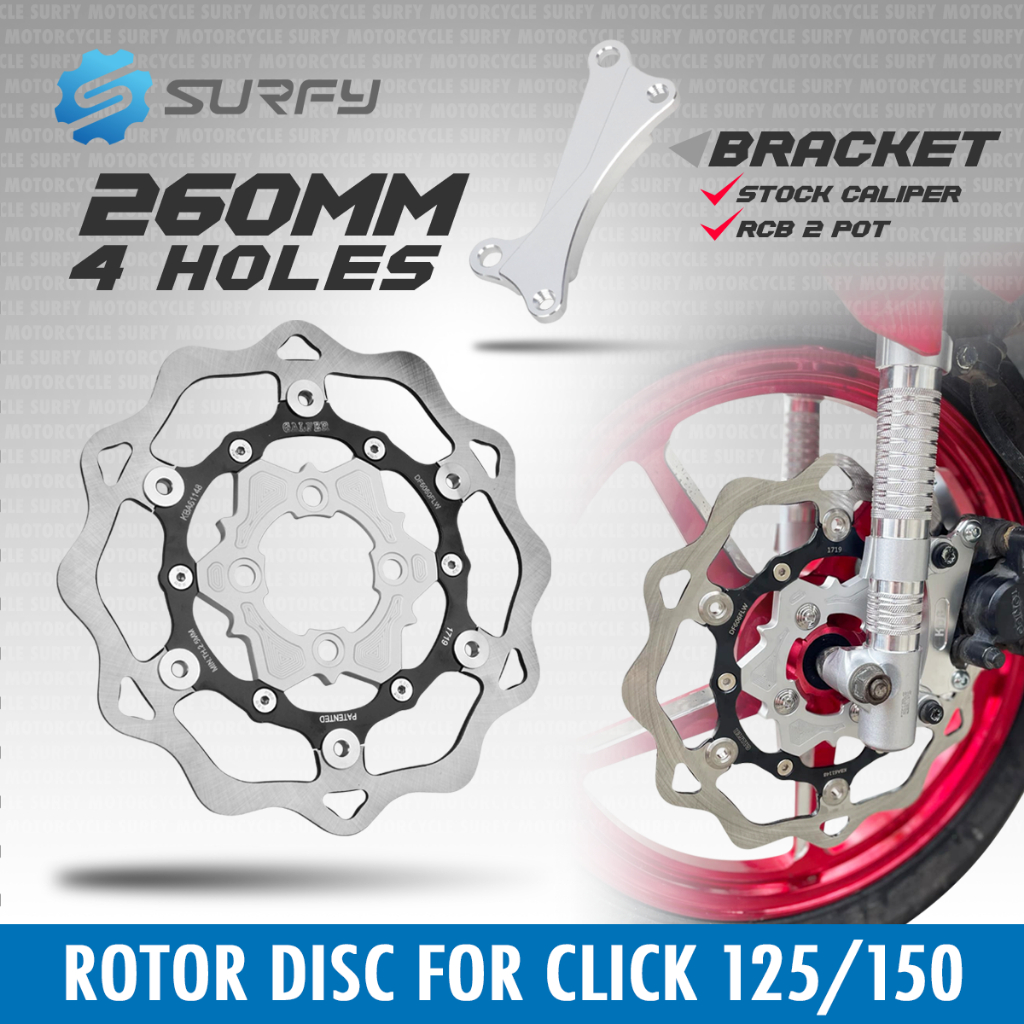Galfer CNC Floating Disc 260mm Common 4holes For Mio/Click/Beat/Genio ...