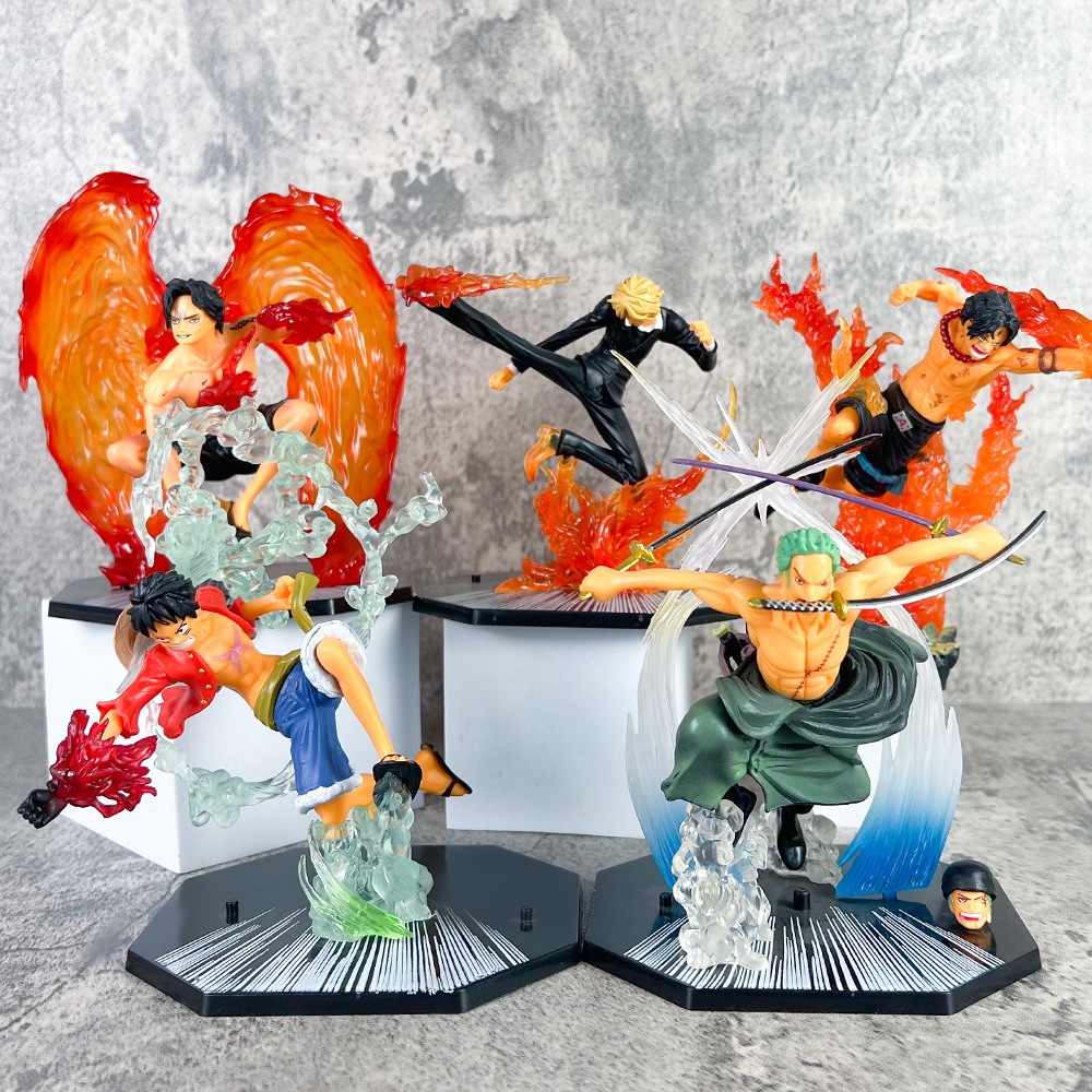 【Local Stock COD】One Piece Toy Luffy,Zoro,Sanji,Ace,Sabo Action ...