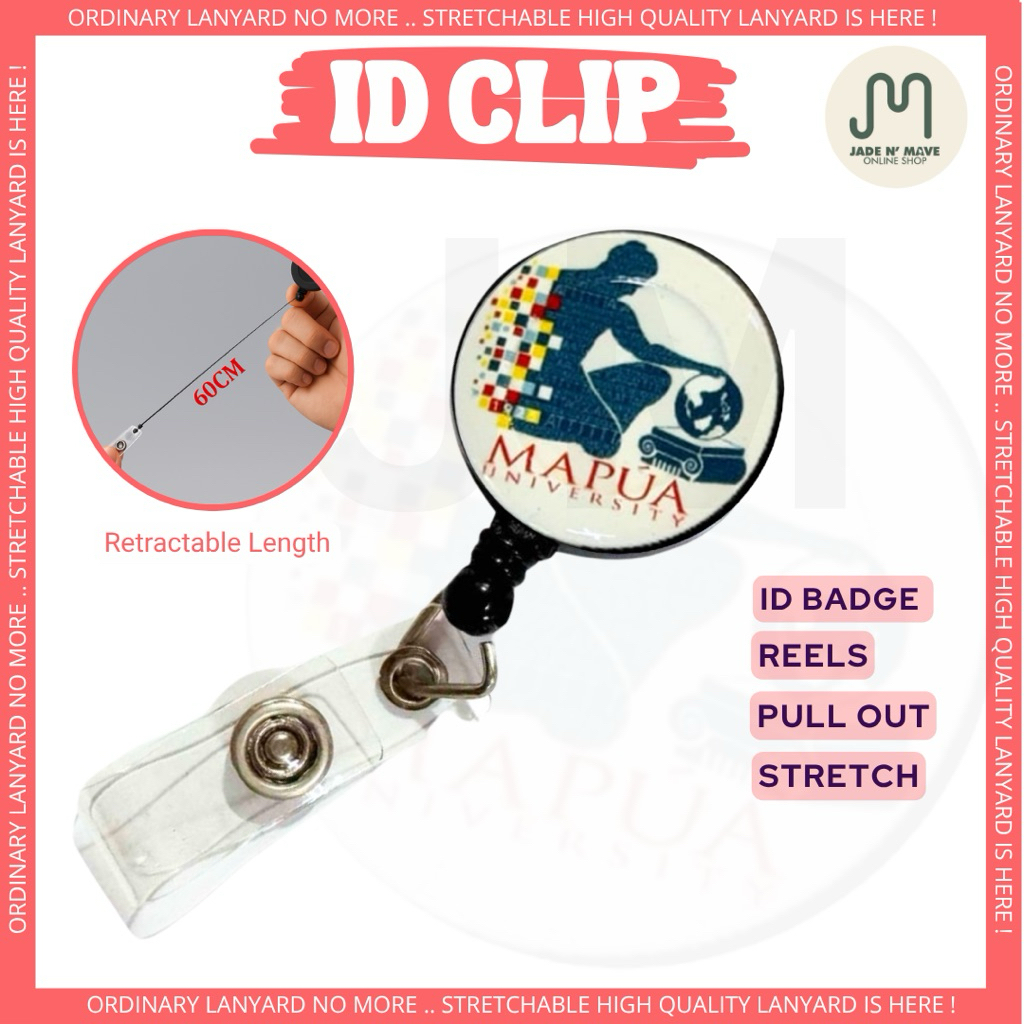 Mapua Student Pull Out Sling Stretchable Retractable ID Card Case jnm ...