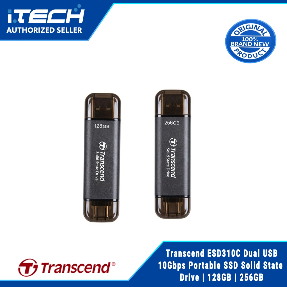 Transcend ESD310C Dual USB 10Gbps Portable SSD Solid State Drive ...