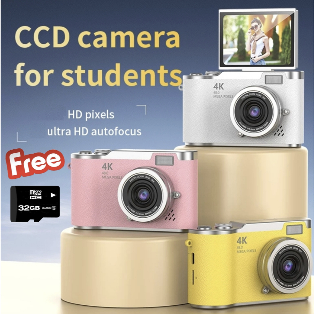 4K Digital Camera For Photography 48MP Autofocus Vlogging Camera 2.4 ...