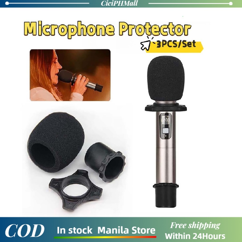 Microphone Set with Foam Cover Handheld Stage Microphone Accessories ...