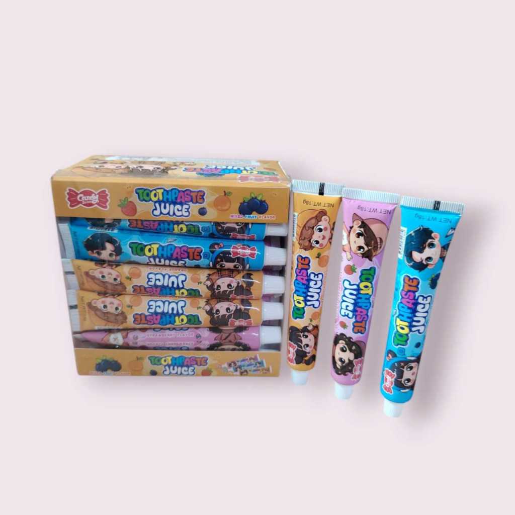 Candy Street Toothpaste Juice Jam 30Pcs Mixed Fruit Flavor | Shopee ...