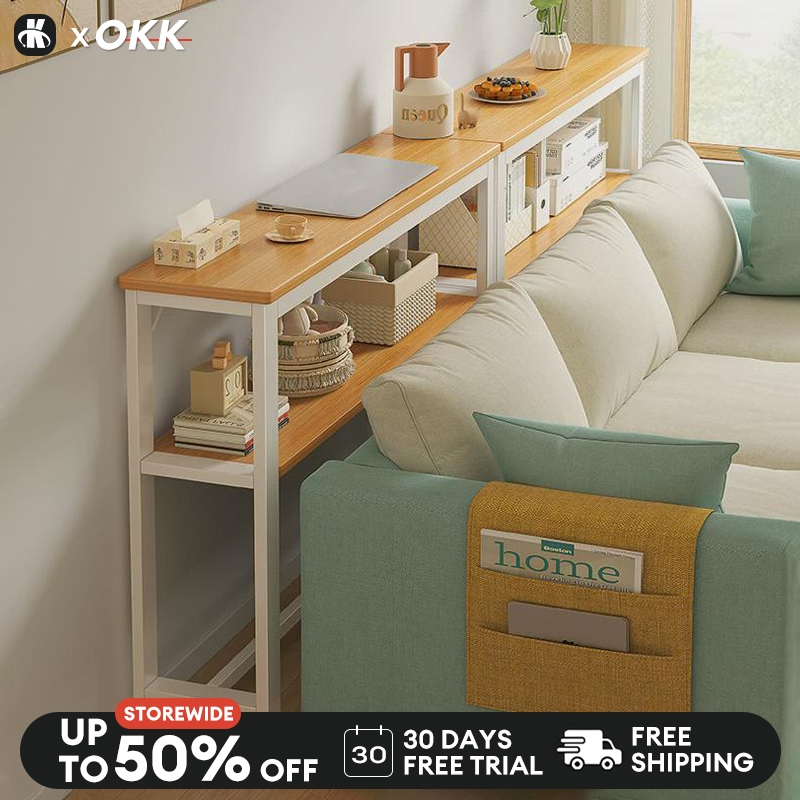 【Ship Today】Sofa Table Rack Sofa Shelf Behind The Bed Narrow Shelves ...