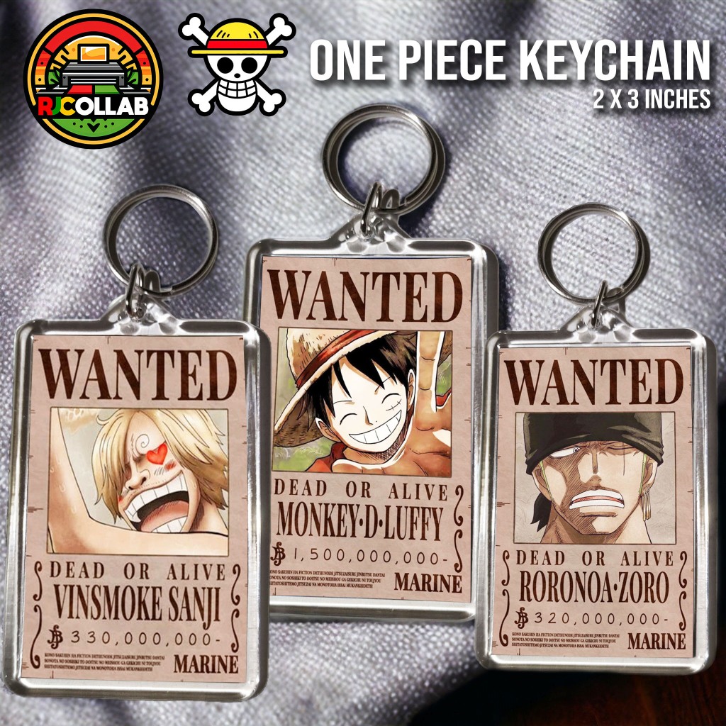ONE PIECE KEYCHAIN (2x3 INCHES) | Shopee Philippines