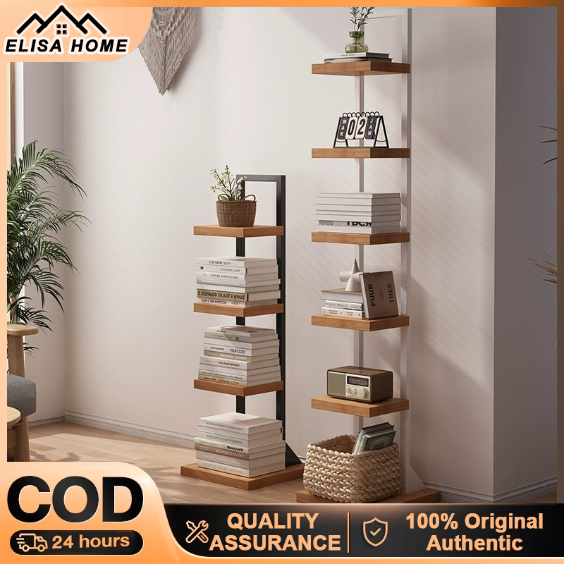 Multi layer bookshelf, multi-layer display rack, living room floor ...