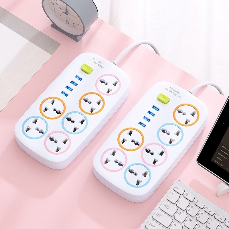 Extension Cord Power Socket with Safety Switch Protection Socket Surge ...