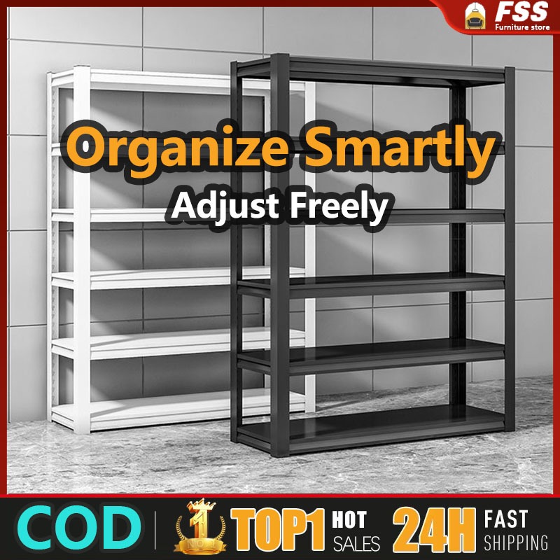 [FSS] Boltless Metal Rack 6 Layer Adjustable Steel Kitchen Rack Heavy ...