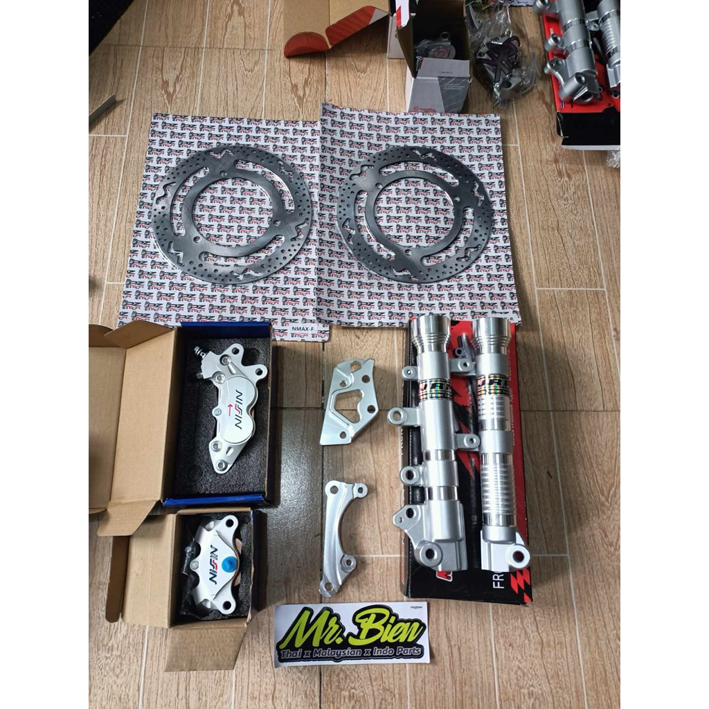 Nmax v1 v2 caliper set with front shock disc front & rear | Shopee ...
