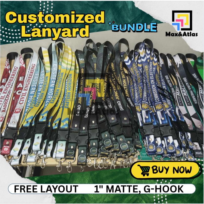 Customized Lanyard ID LACE BUNDLE for school and company | Shopee ...
