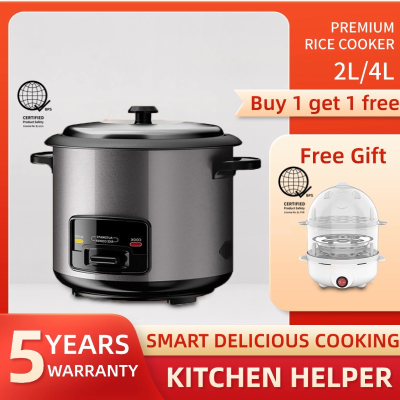 【Buy 1 get 1 free】Large Capacity Rice Cooker 2L/4L Multifunctional Home ...