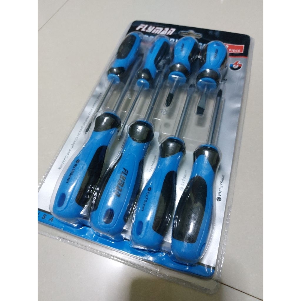 Original Flyman Screw Driver Set 8pcs [ Flat & Philip] | Shopee Philippines