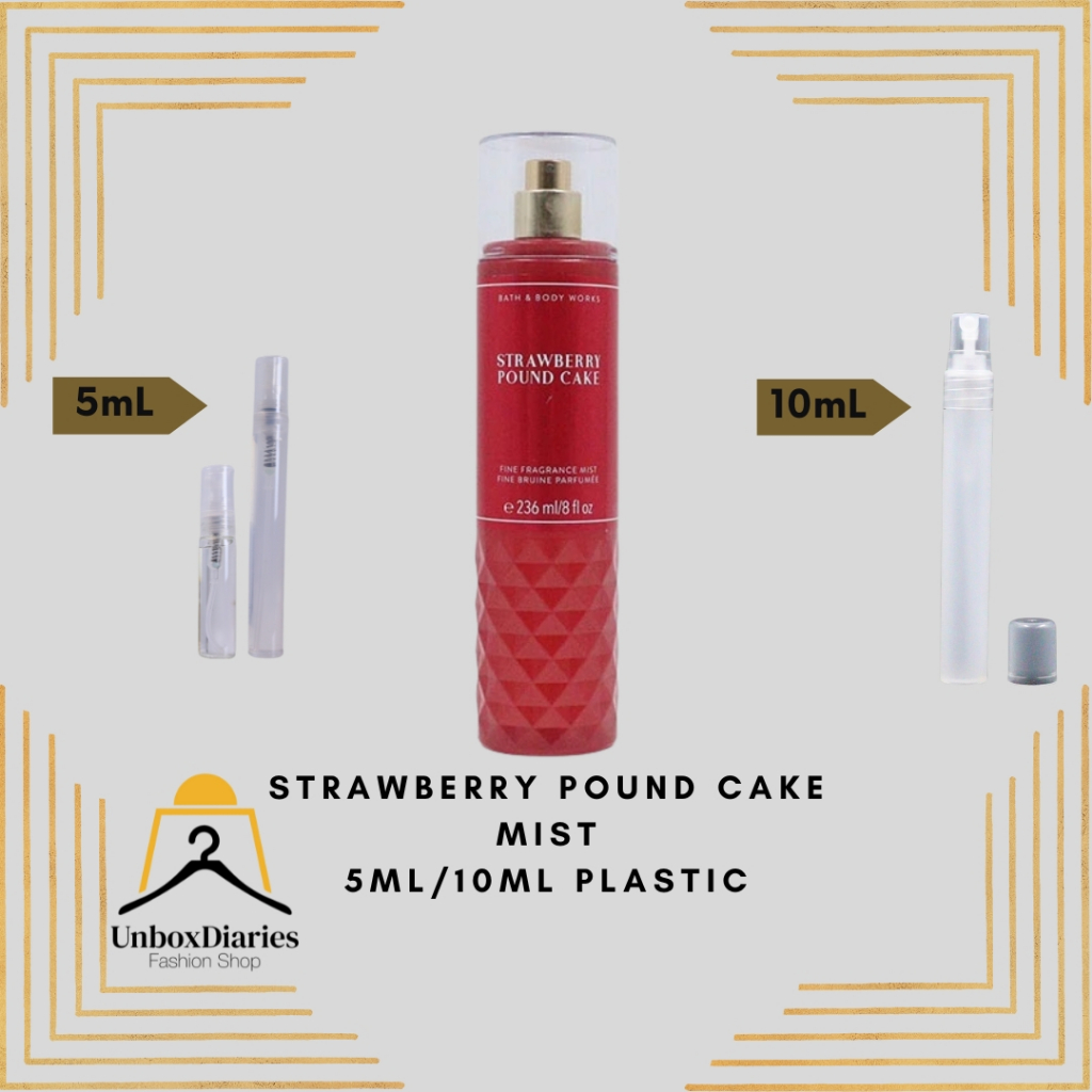 [ DECANT ] STRAWBERRY POUND CAKE MIST FOR WOMEN ( 5ML, 10ML ) | Shopee ...