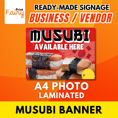 PRINTFAIRY READY-MADE TARPAULIN AND LAMINATED SIGNAGE FOR KOREAN MUSUBI ...