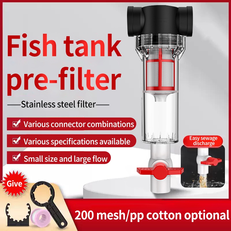 Fish pre-filter fish feces separator separation sedimentation tank ...