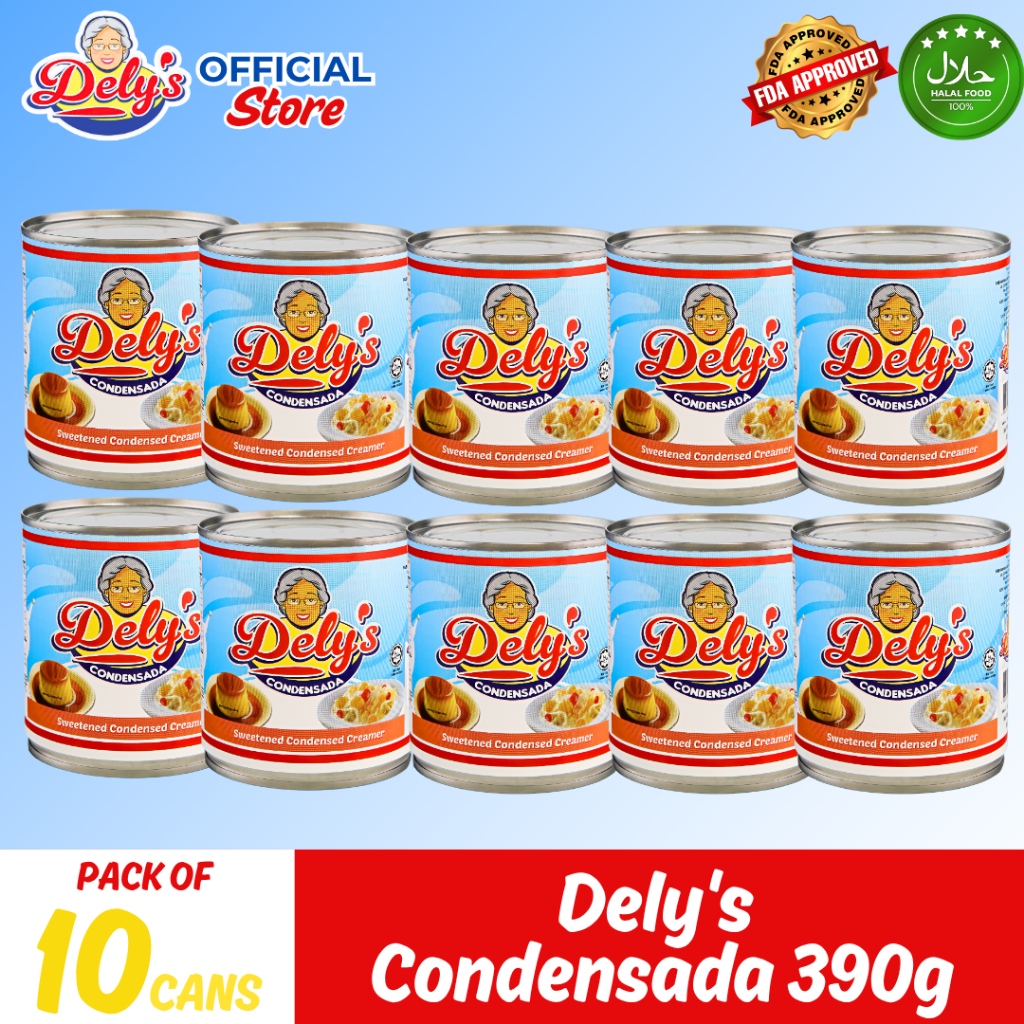 Dely's Condensada 390g 10PCS – Yema, Pastillas, Salad, Dessert, Halal ...