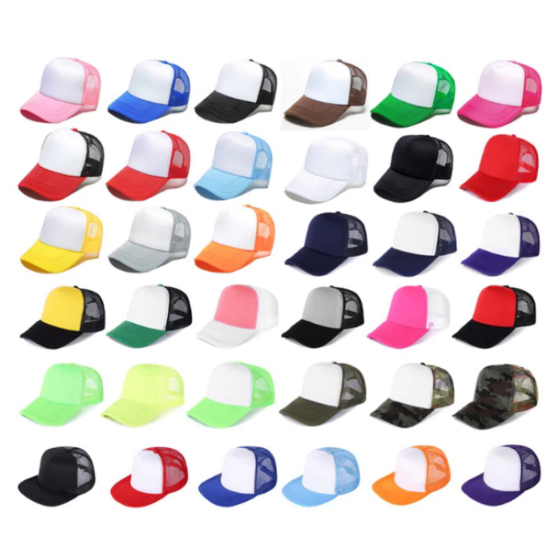 50pcs QUAFF Sublimation Printable Net Cap Polyester Baseball Mesh Cap ...