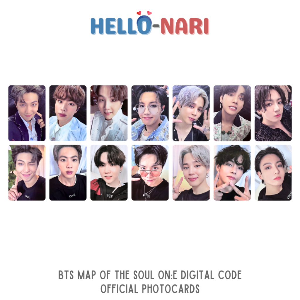 BTS Map of the Soul ON:E Digital Code Official Photocards | Shopee ...