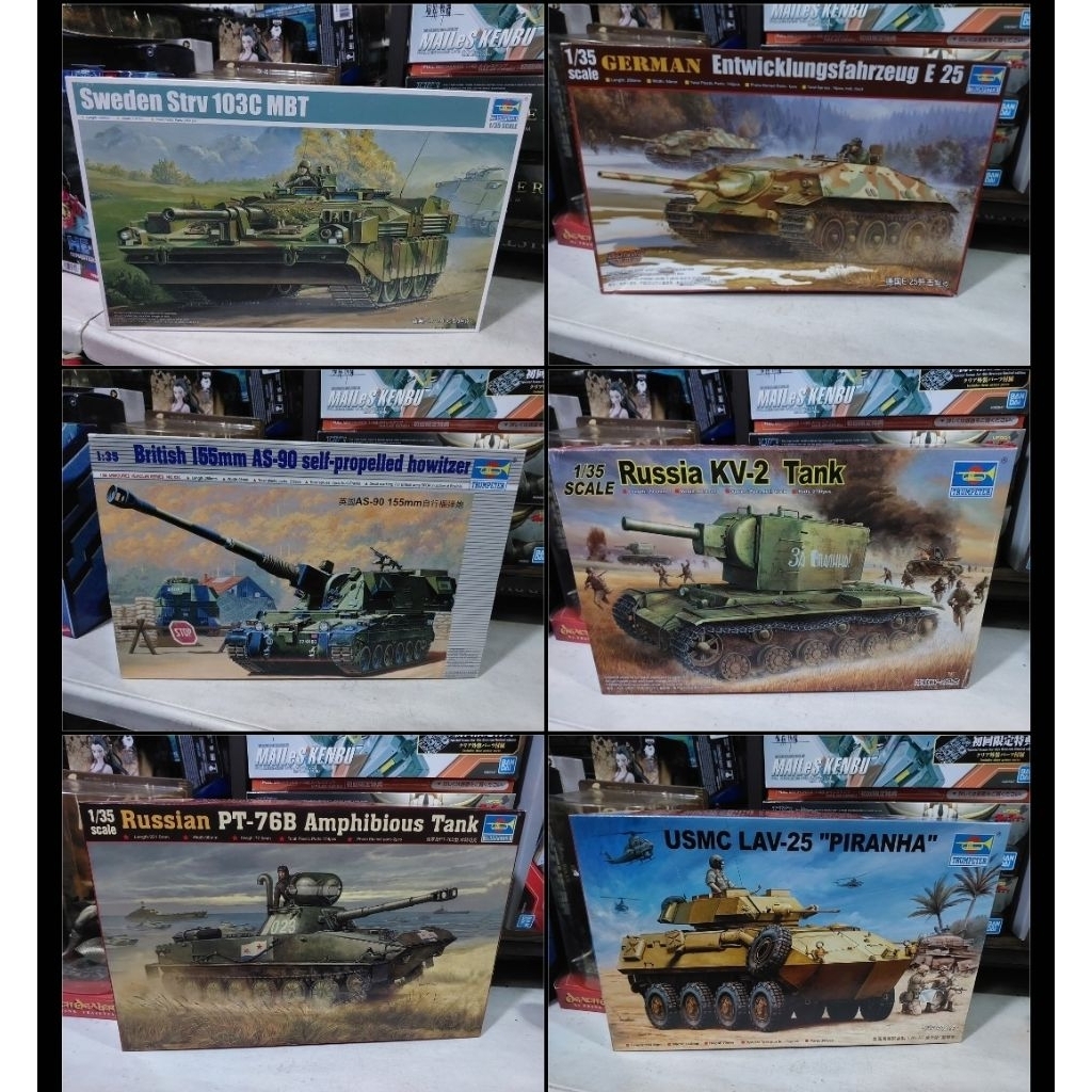 TRUMPETER SCALE 1/35 PLASTIC MODEL TANK SERIES | Shopee Philippines