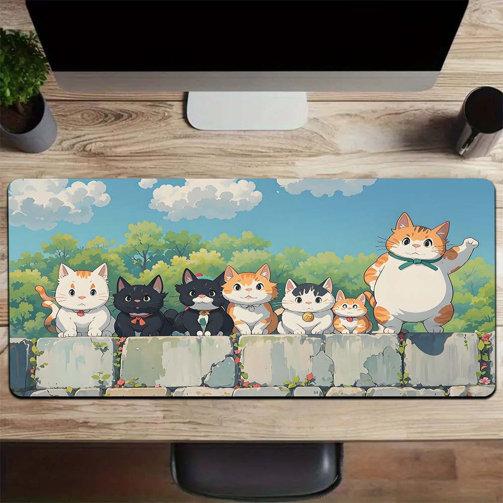1pc Cute Cat Large Mouse Pad Computer pad Anti slip Desk Mat Gaming mat ...