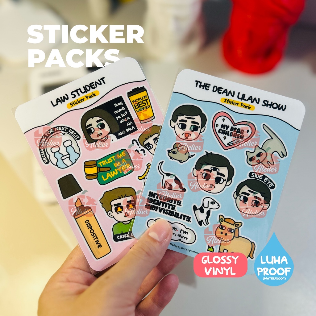 Law Sticker Pack - Glossy Waterproof Vinyl | Lex-Atelier | Shopee ...
