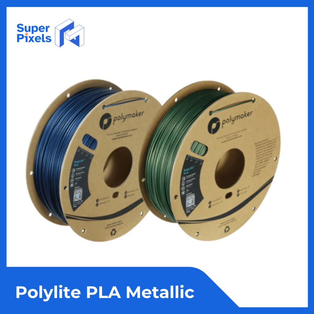 Polymaker PolyLite PLA Metallic 1.75mm - 1Kg 3D Printer Filament | High ...