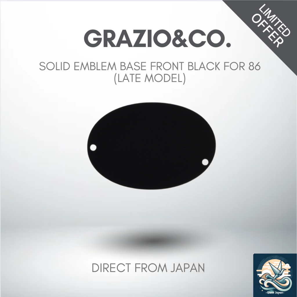 Grazio&Co. Solid Emblem Base Front for 86 Late Model Black [Direct from ...