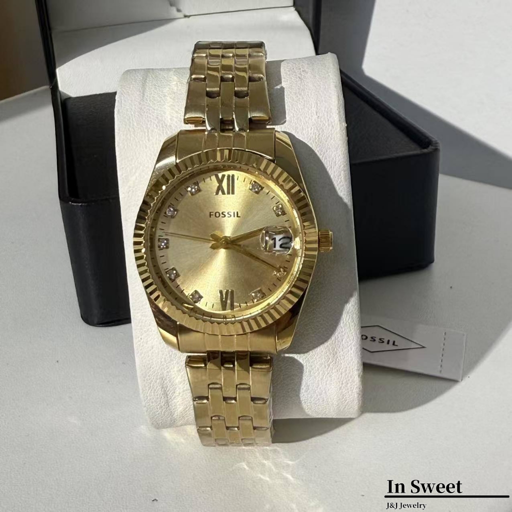 COD stainless steel waterproof fashion watch for men women gold jewelry ...