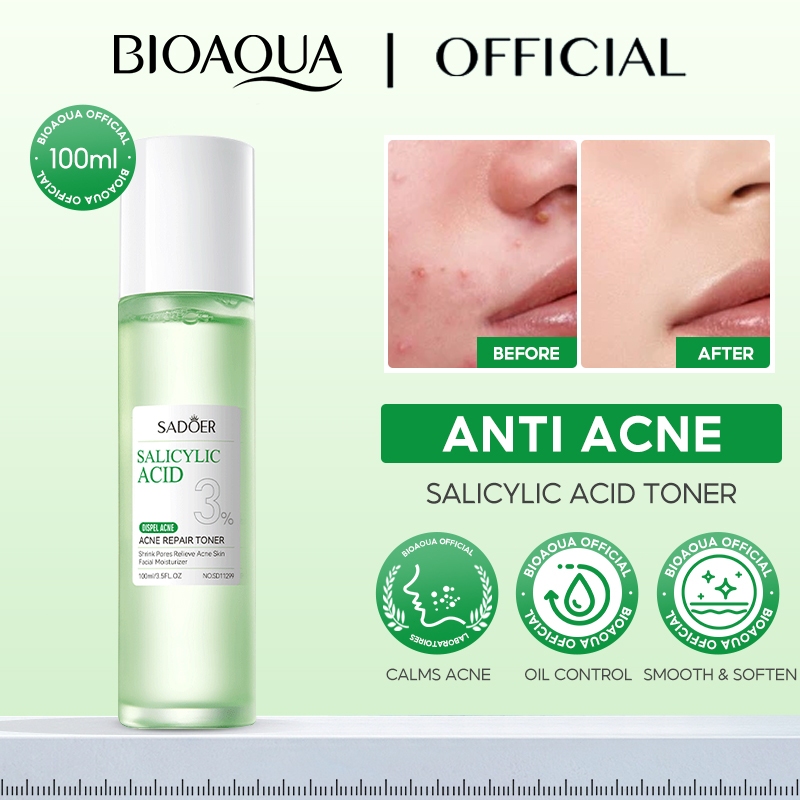 BIOAOUA 3% Salicylic Toner and Lotion Acid Anti-Acne Suit All Skin ...