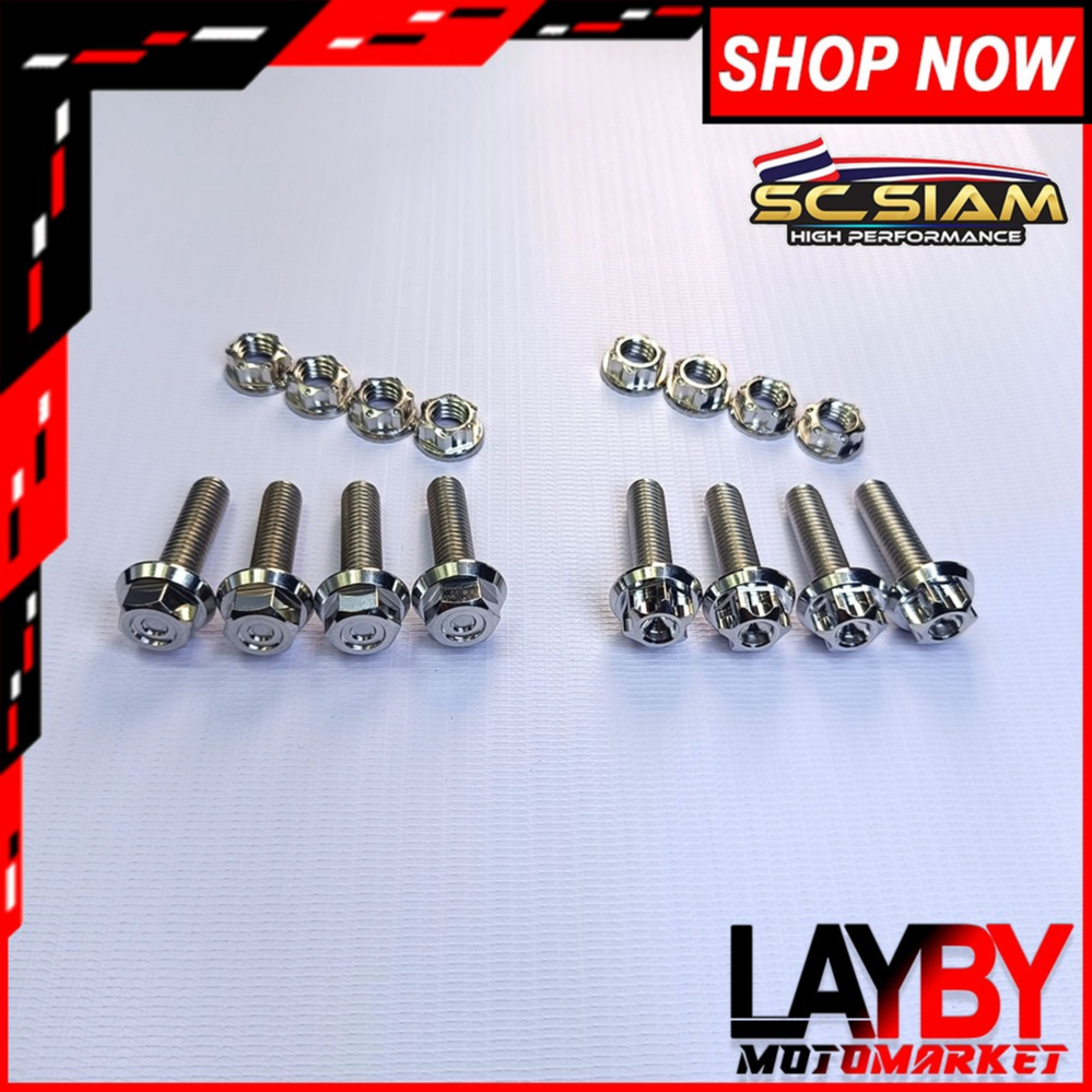 Sc Siam Sprocket Bolts Universal 8x30 Mm Tmx155 Xrm C100 Gd110 Rs100